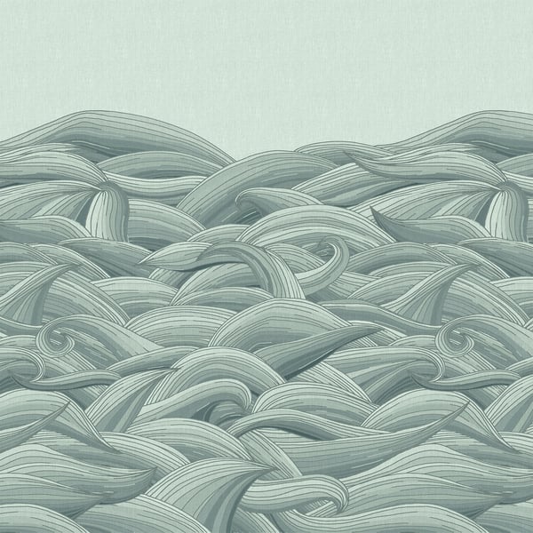 Galerie Wallcoverings Crafted Waves Galerie Wallcoverings Green - 26785