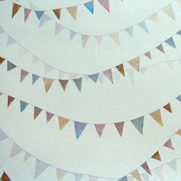 Galerie Wallcoverings Great Kids Garland Galerie Wallcoverings Silver Grey - 26823