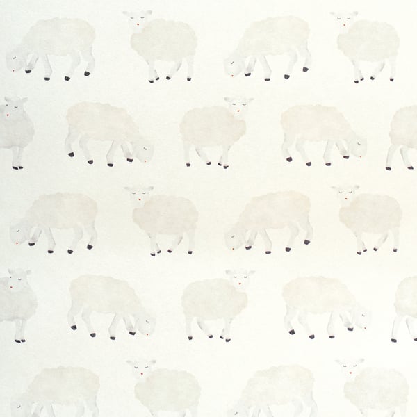 Galerie Wallcoverings Great Kids Sweet Sheep Galerie Wallcoverings White - 26826