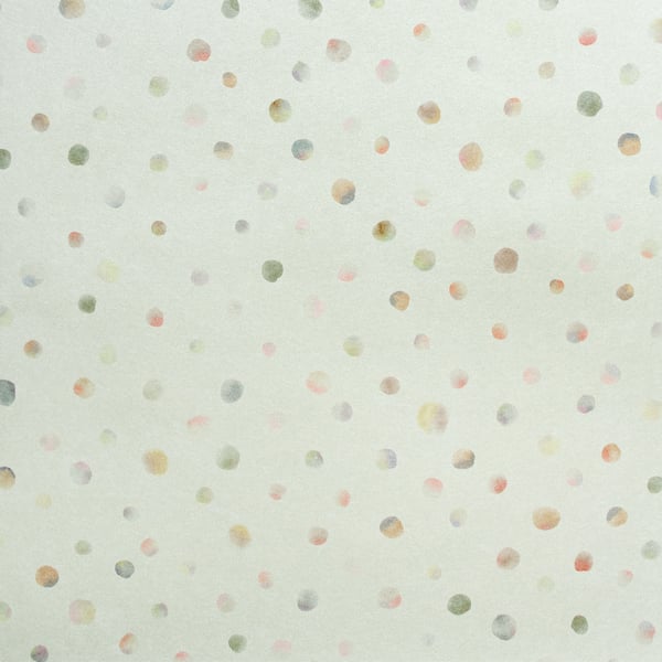 Galerie Wallcoverings Great Kids Watercolour Dots Galerie Wallcoverings Silver Grey - 26836