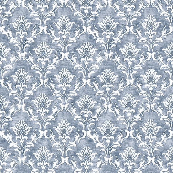 Galerie Wallcoverings Azulejo Damask Galerie Wallcoverings Blue - 26862