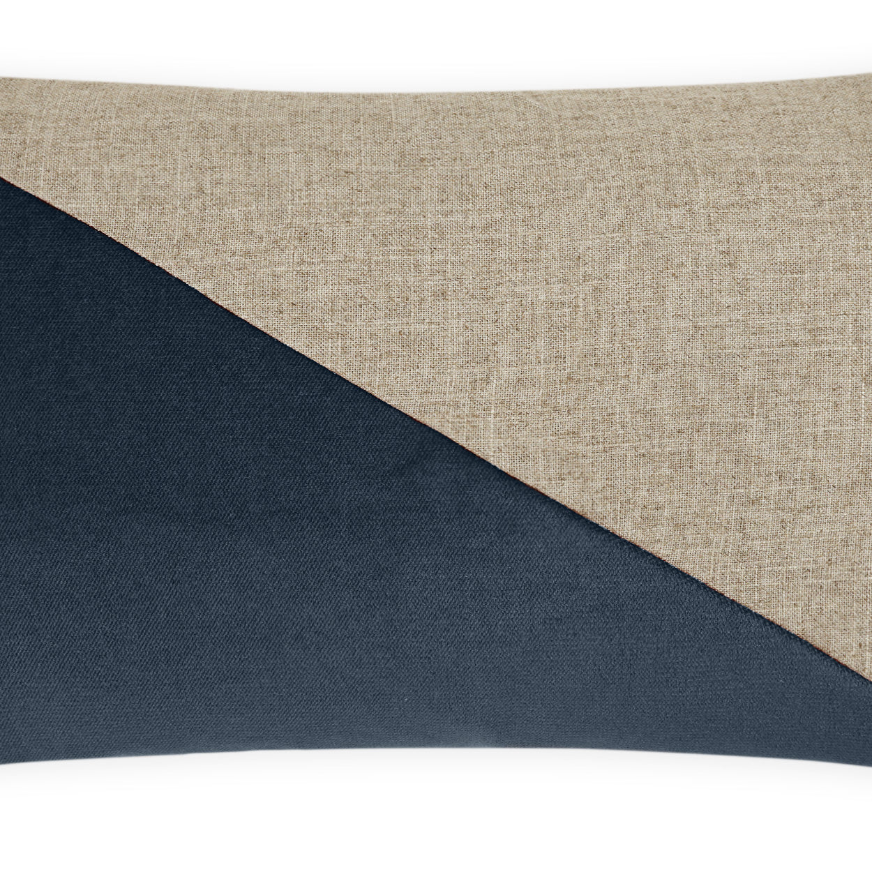 D.V. KAP HOME 14" x 24" Jefferson Lumbar Pillow - Azure Color block - 2691-AZ-1424