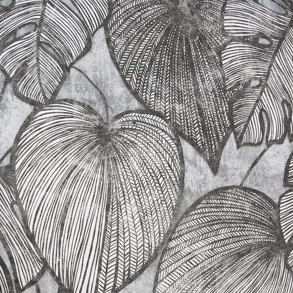Galerie Wallcoverings Julie Feels Home Monstera Lf Galerie Wallcoverings Silver Grey - GH26939-23