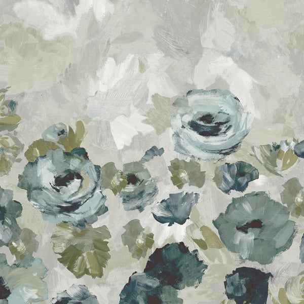 Galerie Wallcoverings Julie Feels Home Paeonia Flowers Galerie Wallcoverings Silver Grey - GH26955-23