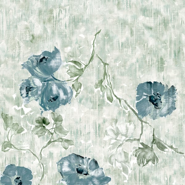 Galerie Wallcoverings Julie Feels Home Petunia Flowers Galerie Wallcoverings Green - GH26965-23