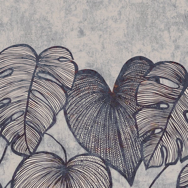 Galerie Wallcoverings Julie Feels Home Monstera Lf Galerie Wallcoverings Blue - GH26980-23