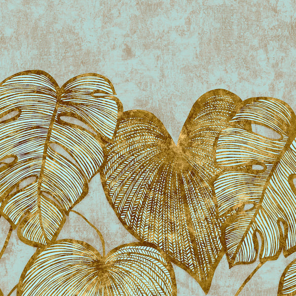 Galerie Wallcoverings Julie Feels Home Monstera Lf Galerie Wallcoverings Blue - GH26981-23