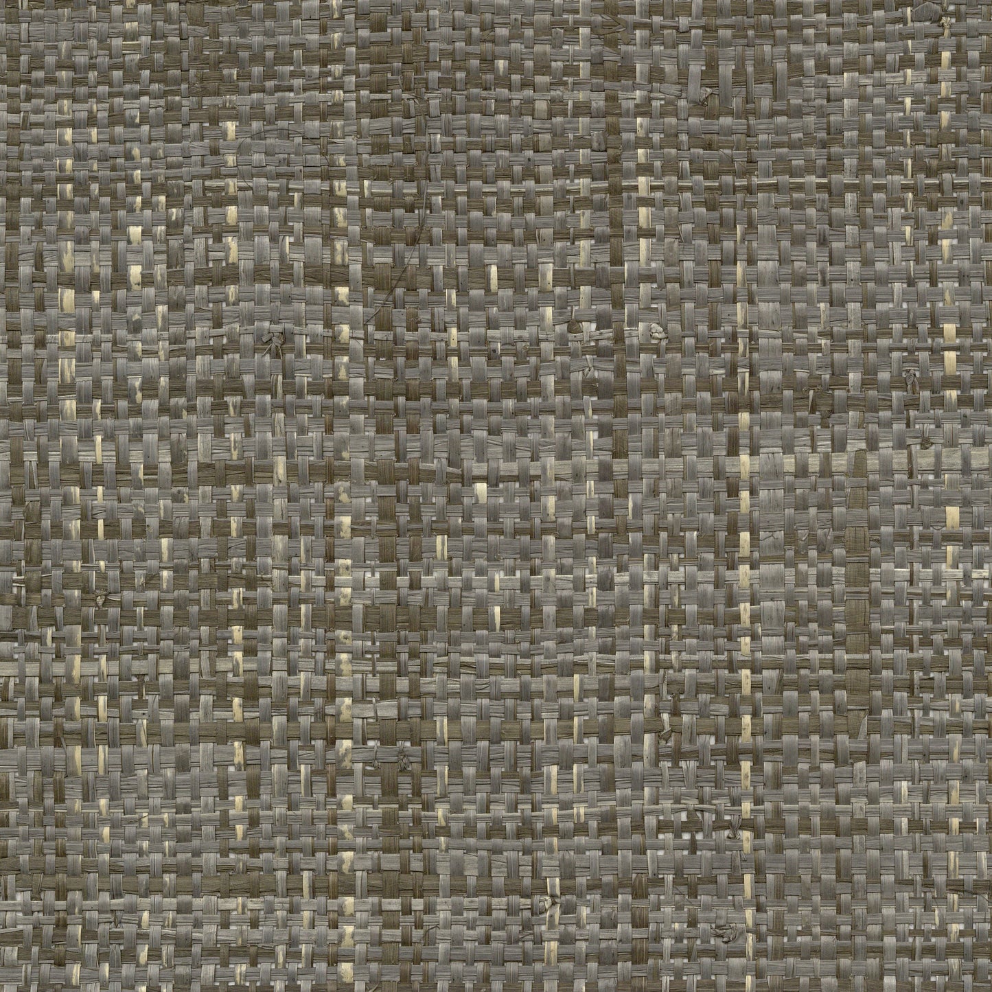 JF Fabrics -Wallpaper 2700 97 Wallpaper Charcoal, Brown, Chocolate Grasscloth - 8937297 WF9061