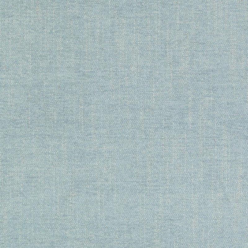 Close-up of light blue upholstery fabric texture with a soft woven weave.