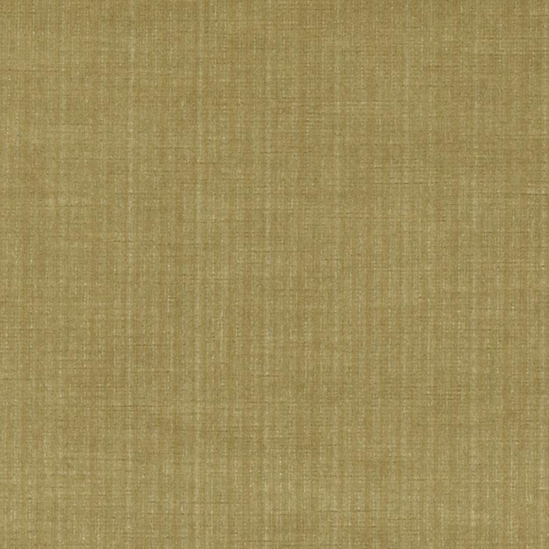 Golden khaki linen-like fabric close-up with woven texture, ideal for upholstery & drapery.
