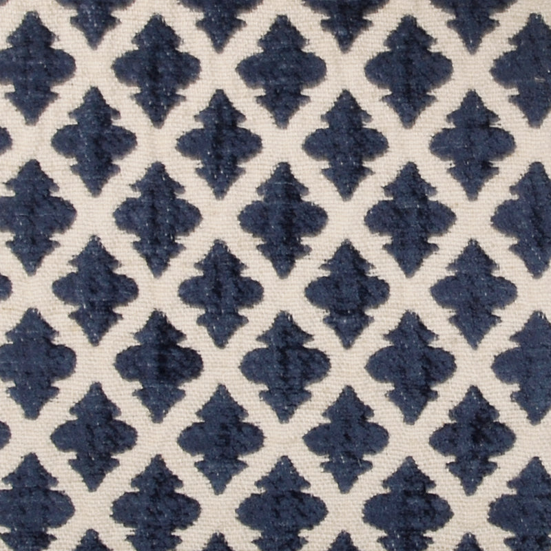 Duralee Monogram 190171H | 193-Indigo Upholstery - 274480