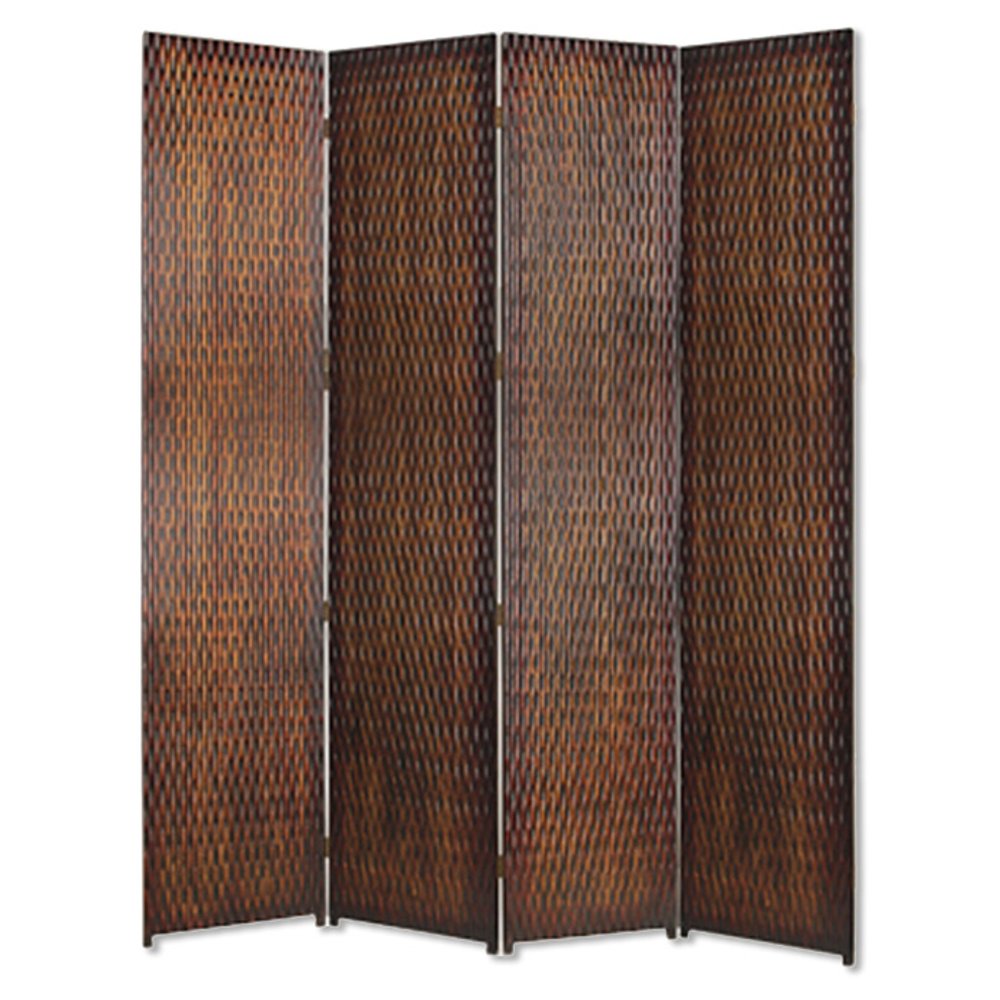 84" X 84" Gold Wood Screen