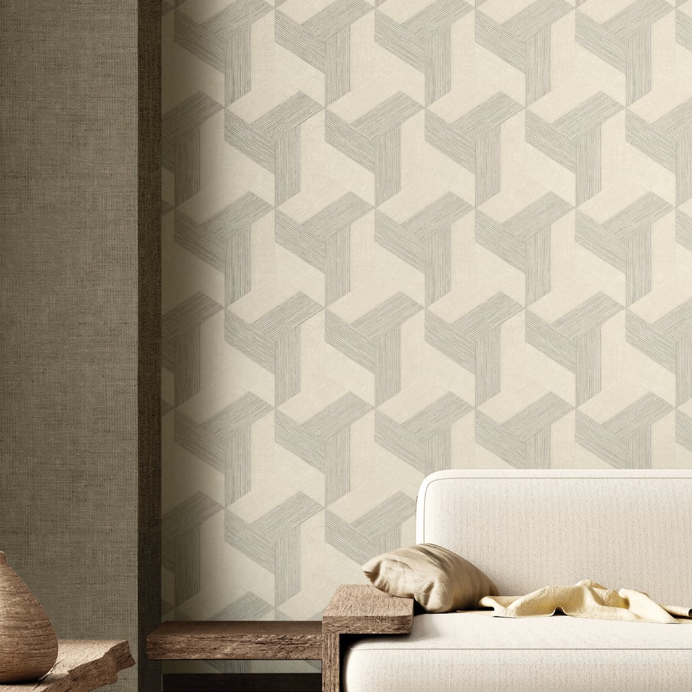 Galerie Wallcoverings Synergy Geometric Galerie Wallcoverings Beige - SY27501