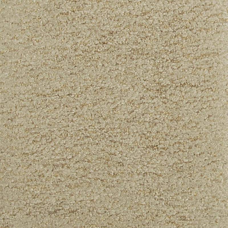 Beige plush upholstery fabric texture with a soft, dense pile.