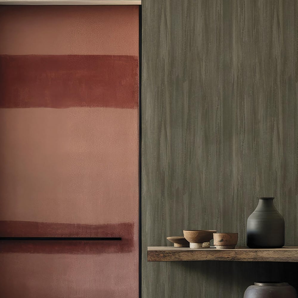 Galerie Wallcoverings Synergy Stripe Texture Galerie Wallcoverings Silver Grey - SY27549