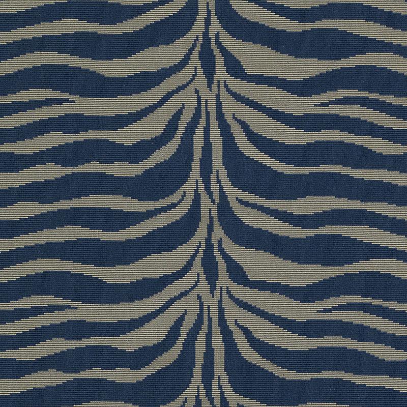 Duralee Monogram Hu15976 | 108-Blue/Brown Upholstery - 276001