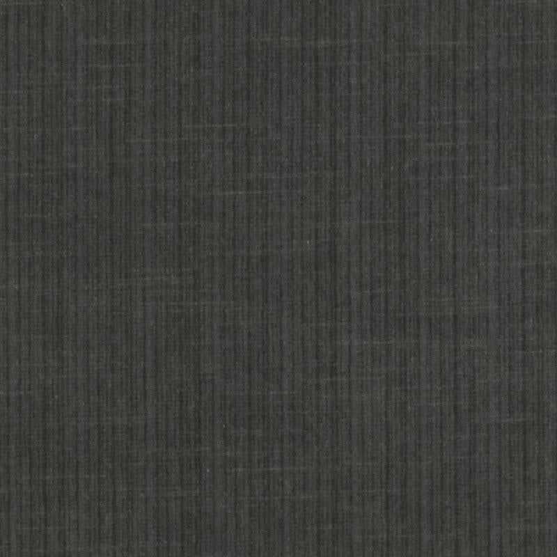 Dark charcoal grey upholstery fabric with a fine vertical weave.
