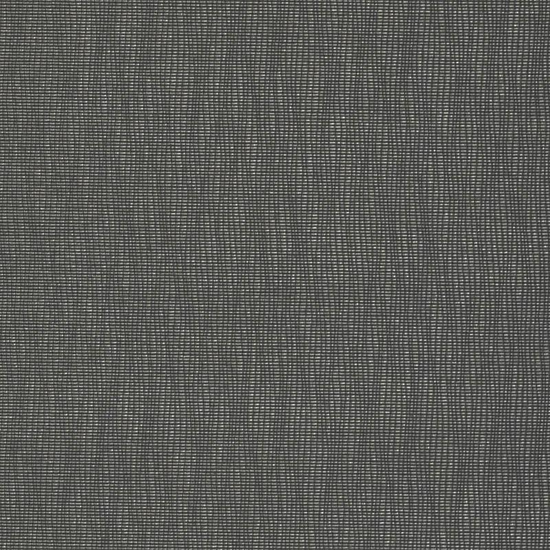 Dark grey woven fabric texture with tight grid weave, suitable for upholstery or garments.
