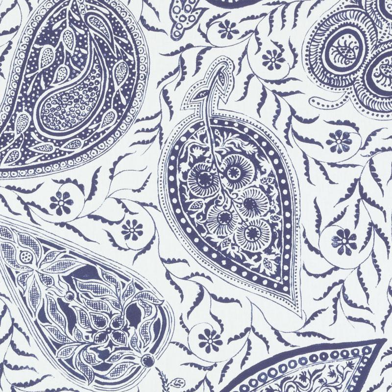 Duralee Monogram 200019H | 197-Marine Print - 278069