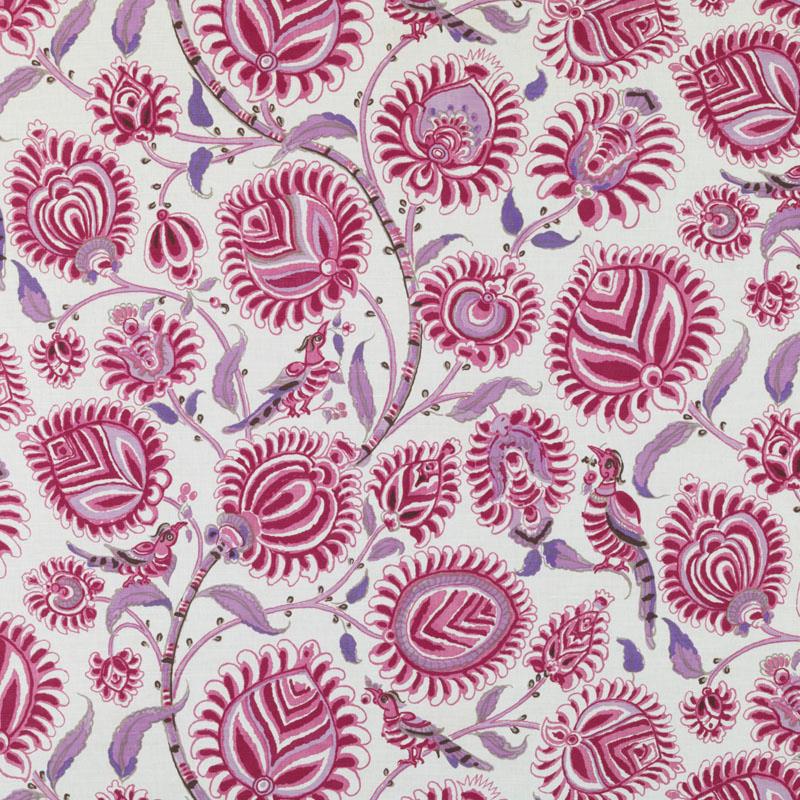 Duralee Monogram 200007H | 95-Plum Print - 278113