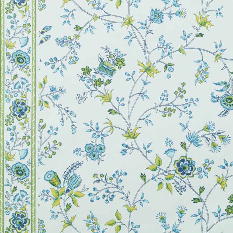 Duralee Monogram 200011H | 250-Sea Green Print - 279337