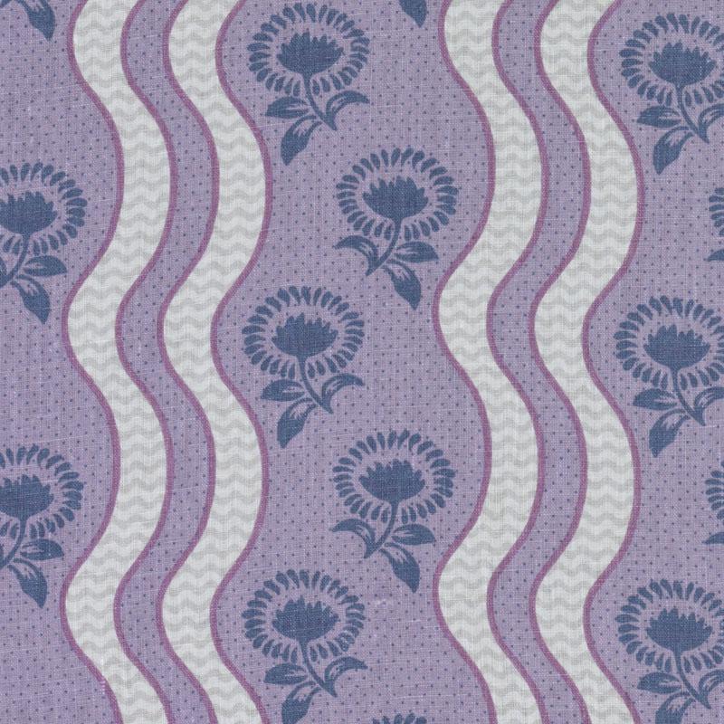 Duralee Monogram 200017H | 204-Amethyst Print - 282299