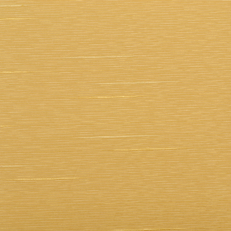 Yellow upholstery fabric with a subtle woven texture and horizontal lines.