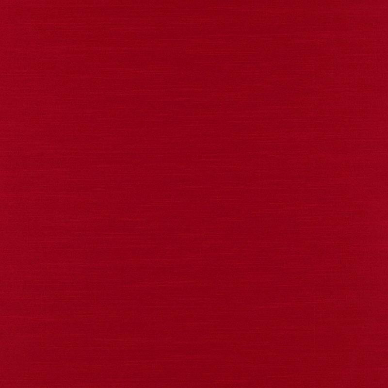 Solid scarlet fabric swatch with a subtle brushed texture; warm shade for upholstery.
