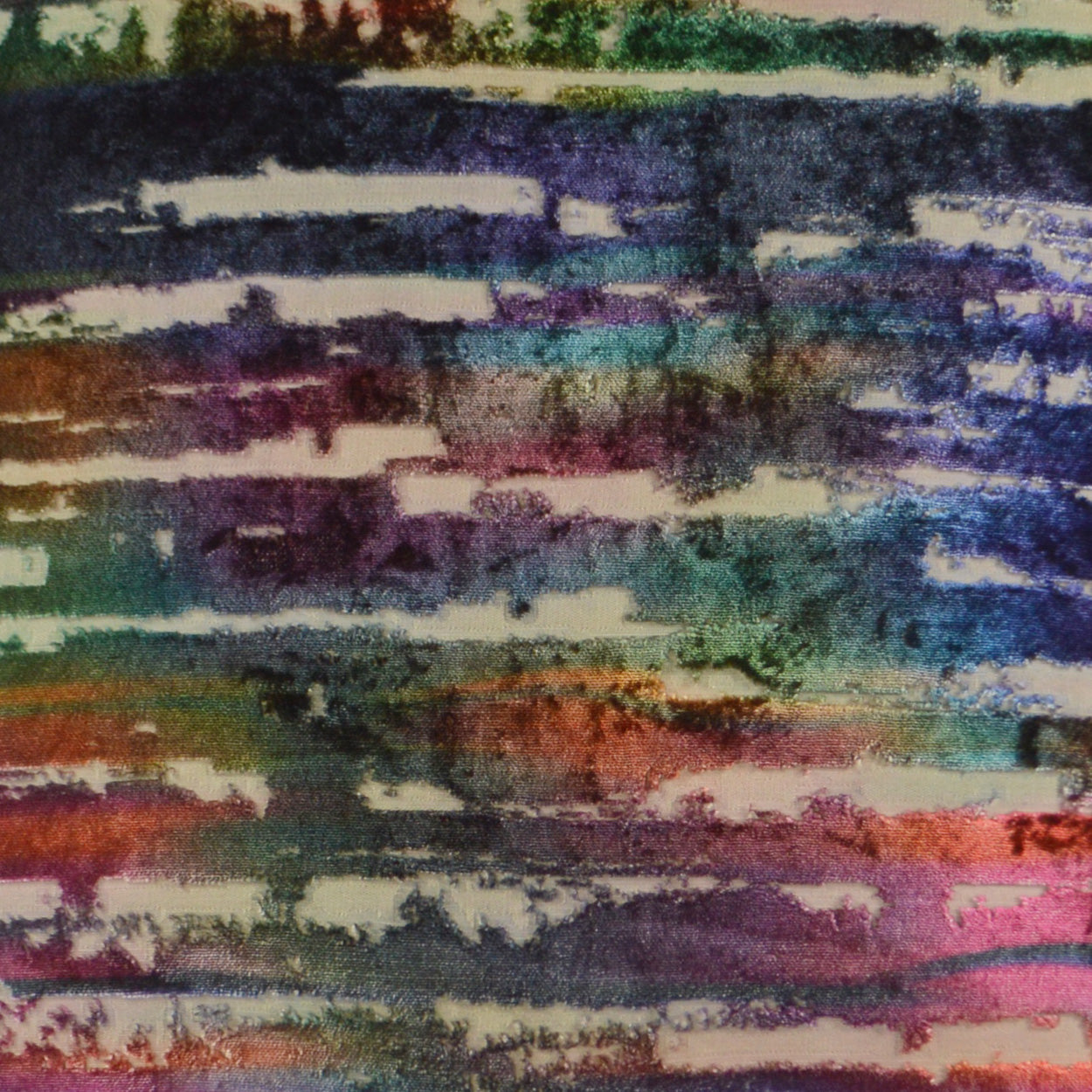 D.V. KAP HOME 24" x 24" Bonbons Pillow - Rainbow Textured, Transitional, Abstract - 2838-R-2424