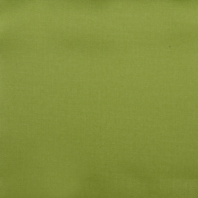 Olive-green fabric swatch with smooth, even weave.