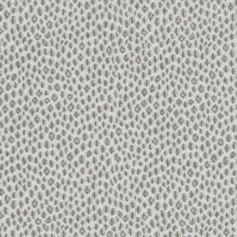 Grey snakeskin pattern upholstery fabric with small oval scales.