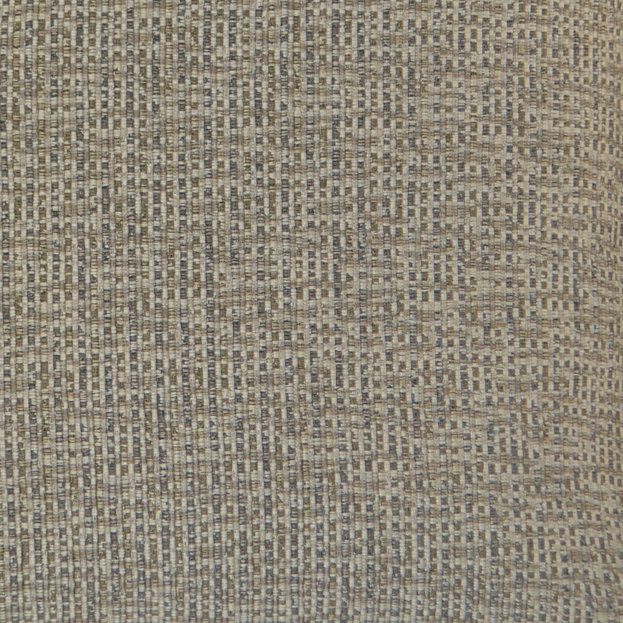 Beige and taupe woven fabric with a tight microgrid pattern, upholstery textile.