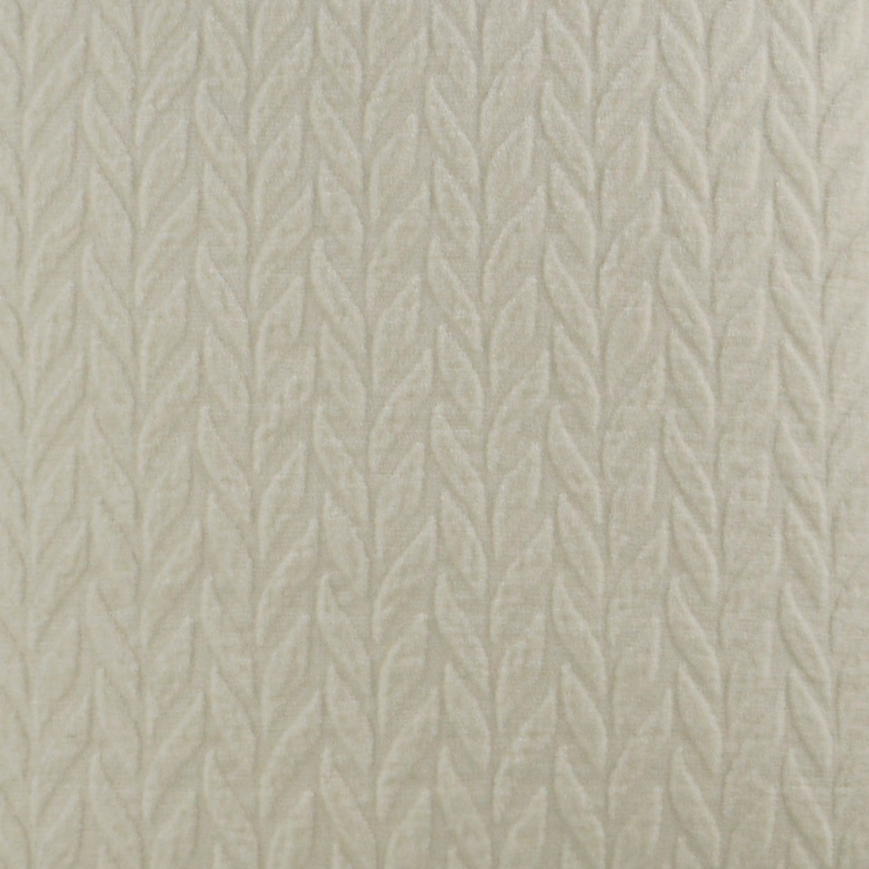 Ivory 24" x 24" pillow with cable-knit texture and vertical braids; soft, cozy, textured knit.