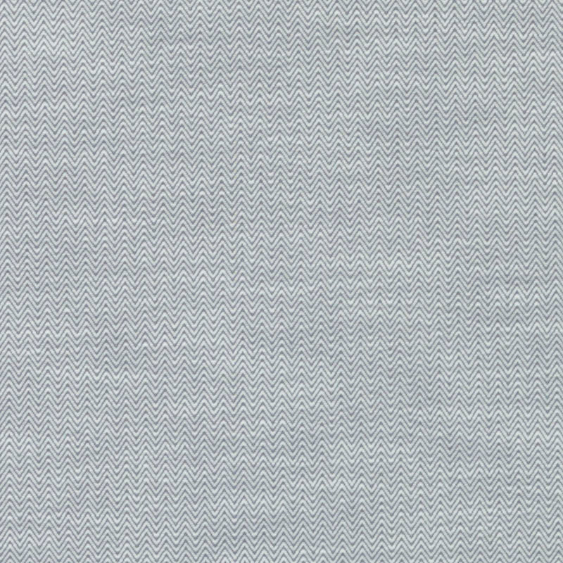 Grey and white chevron-patterned woven fabric; versatile upholstery or home decor textile.