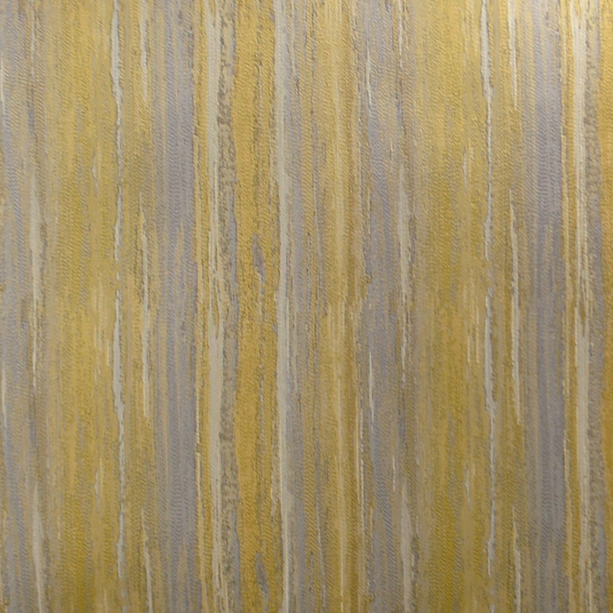 Yellow and gray striped fabric with vertical brushed lines, a soft textile texture.