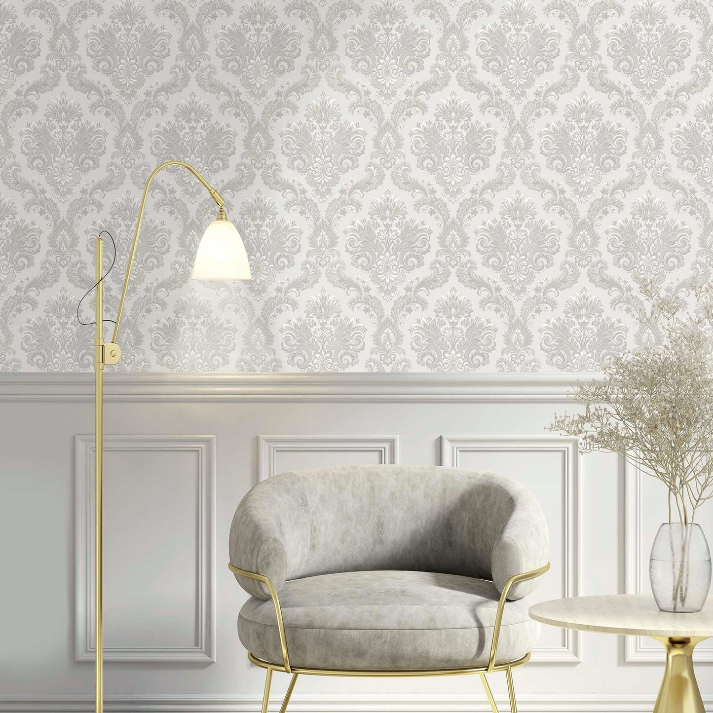 GALERIE WALLCOVERINGS Italian Style Silver - Grey - 28821