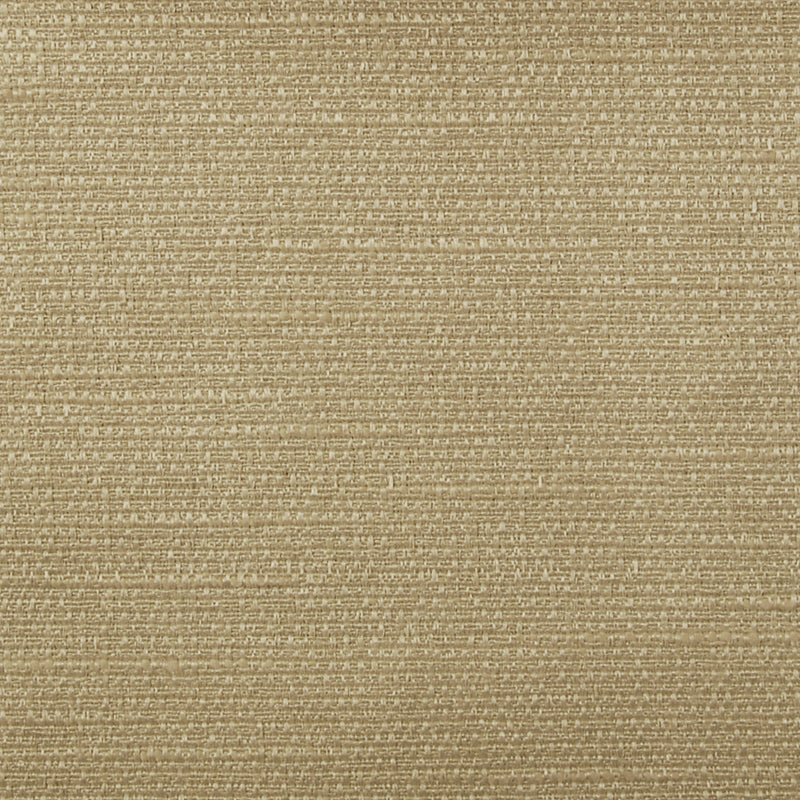Warm beige woven upholstery fabric with subtle horizontal stripes and a textured surface for sofas or cushions.