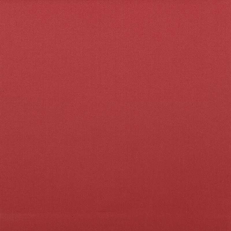 Solid red upholstery fabric with a smooth weave; warm crimson color.