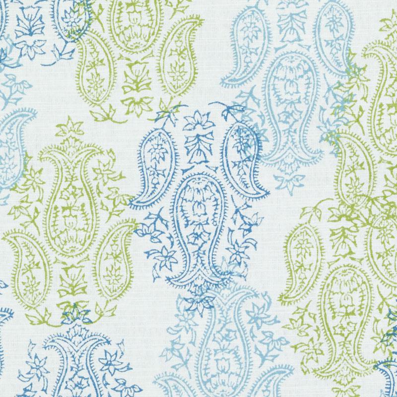 Duralee De42507 | 601-Aqua/Green Print - 291471