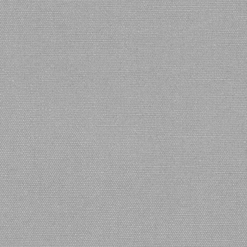 Light gray woven fabric texture swatch with a fine grain, linen-look upholstery fabric.
