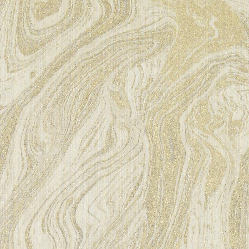 Duralee Monogram Be42524 | 580-Creme/Gold Print - 293993