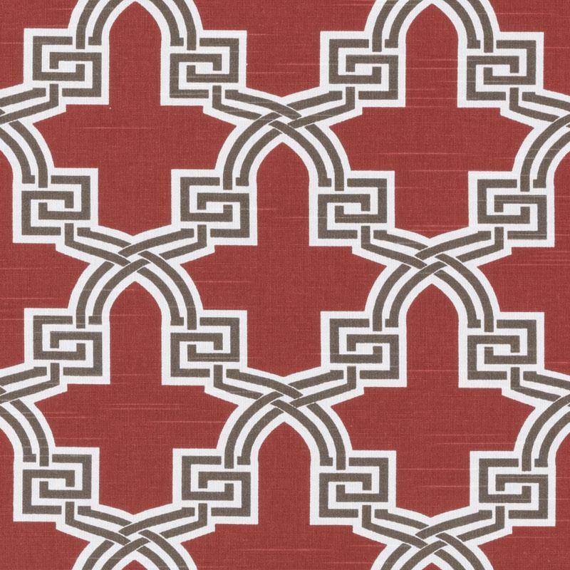Duralee 42495 | 9-Red Print - 294151