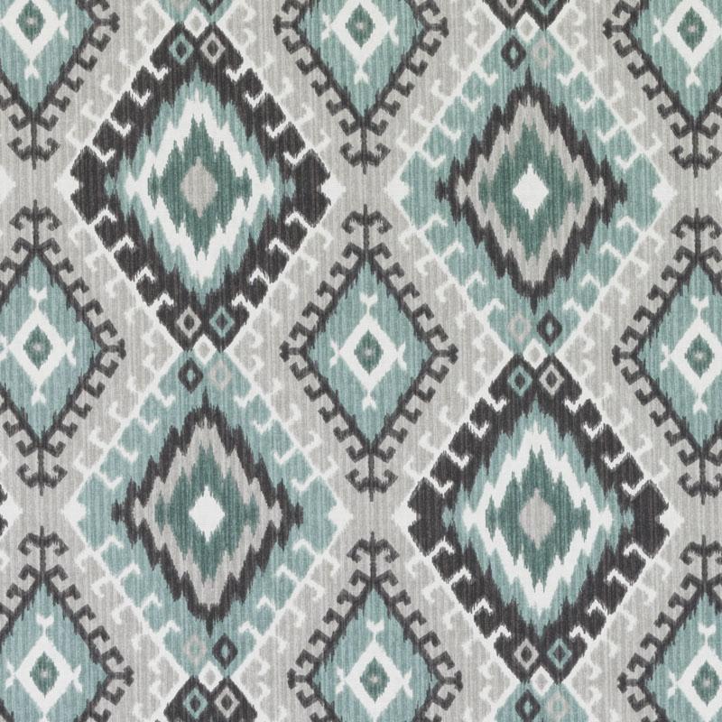 Duralee 42459 | 639-Turquoise/C Print - 294365