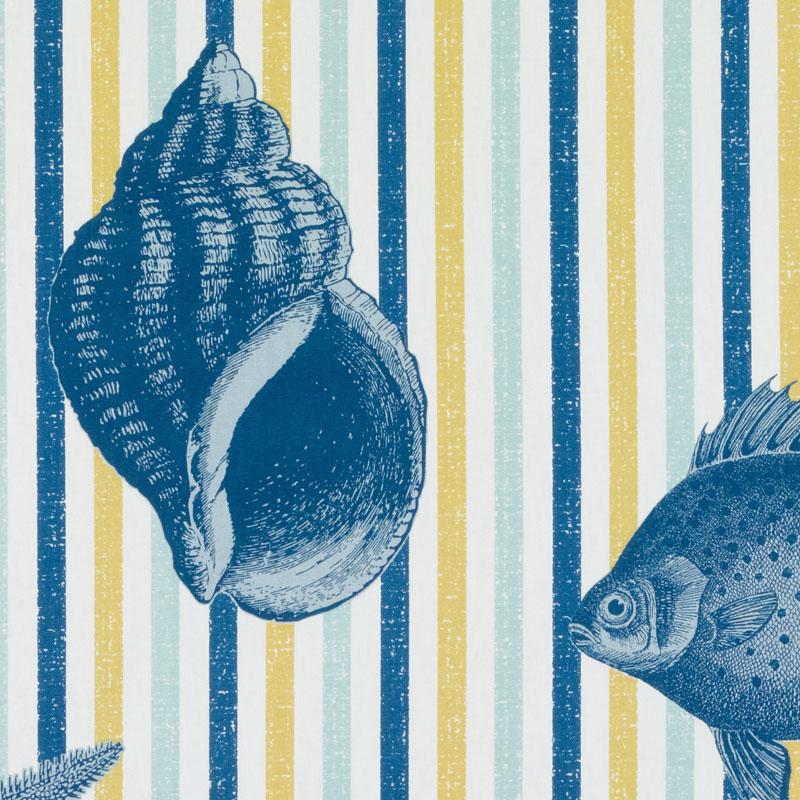 Duralee De42605 | 542-Blue/Yellow Print - 294777