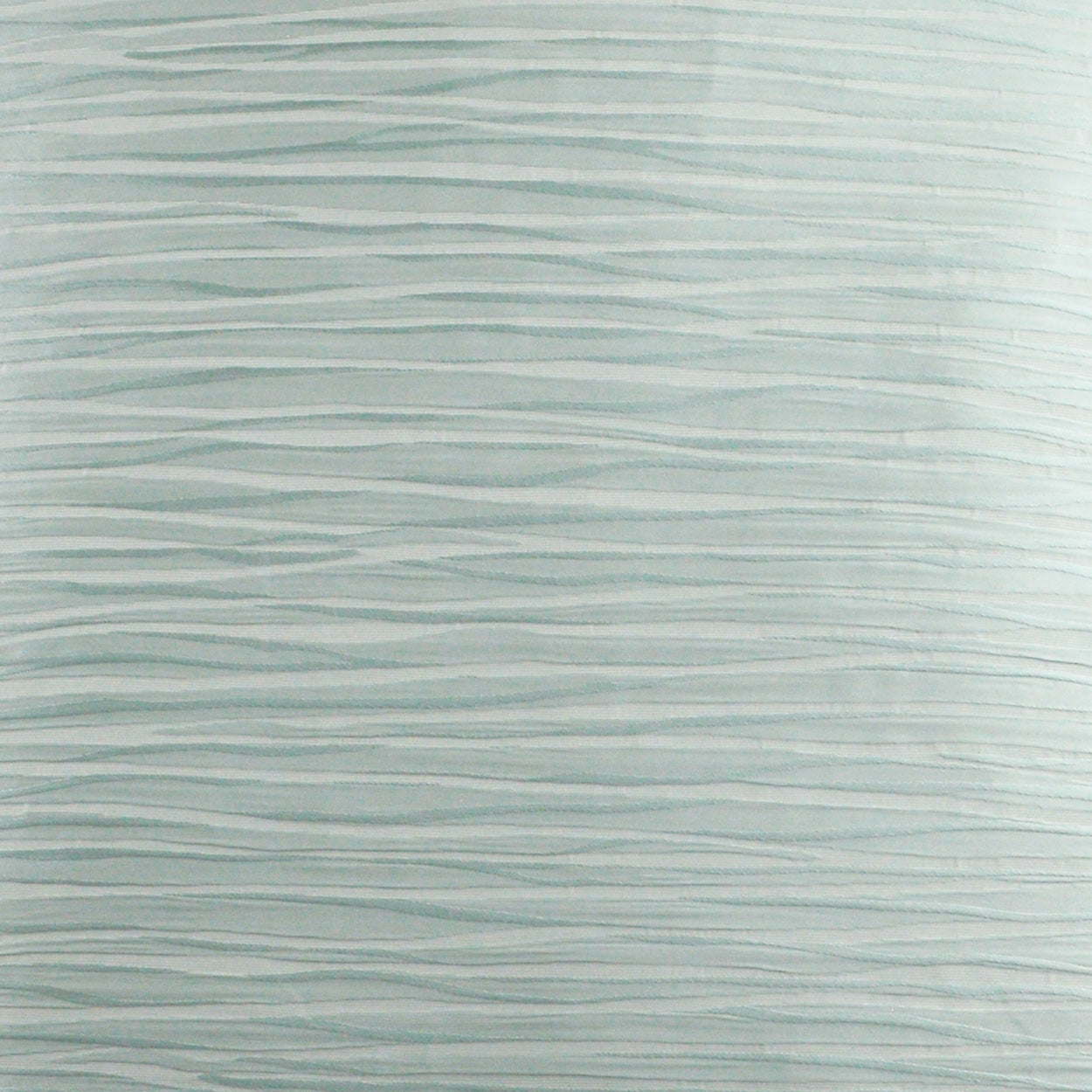 Light blue fabric with pale, wavy horizontal stripes for a soft textured textile.
