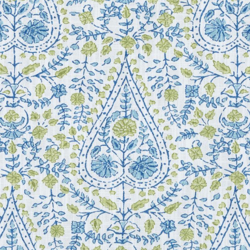 Duralee De42511 | 601-Aqua/Green Print - 296319
