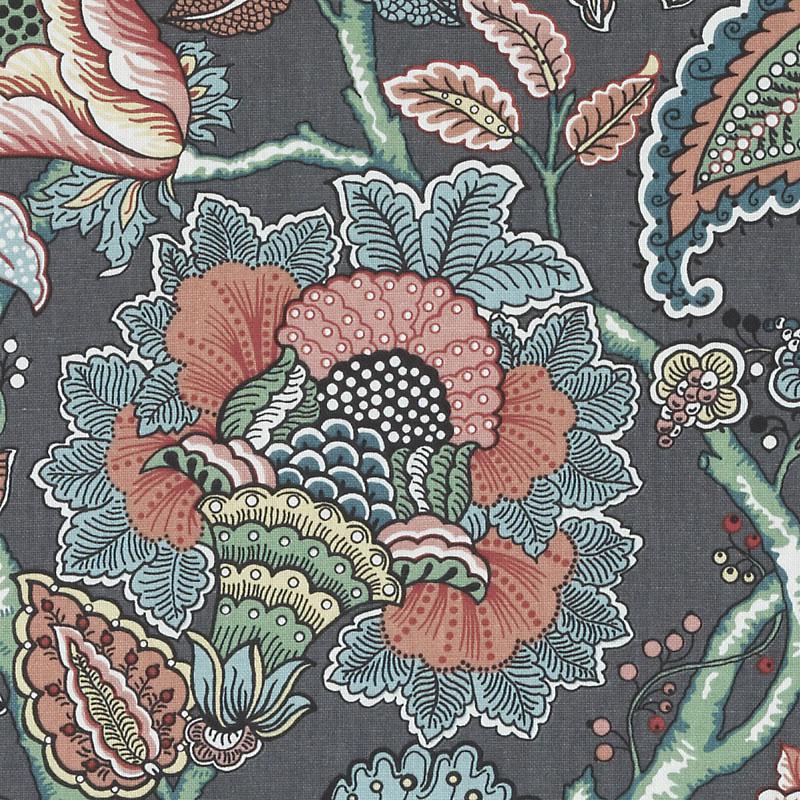 Duralee De42580 | 79-Charcoal Print - 296655