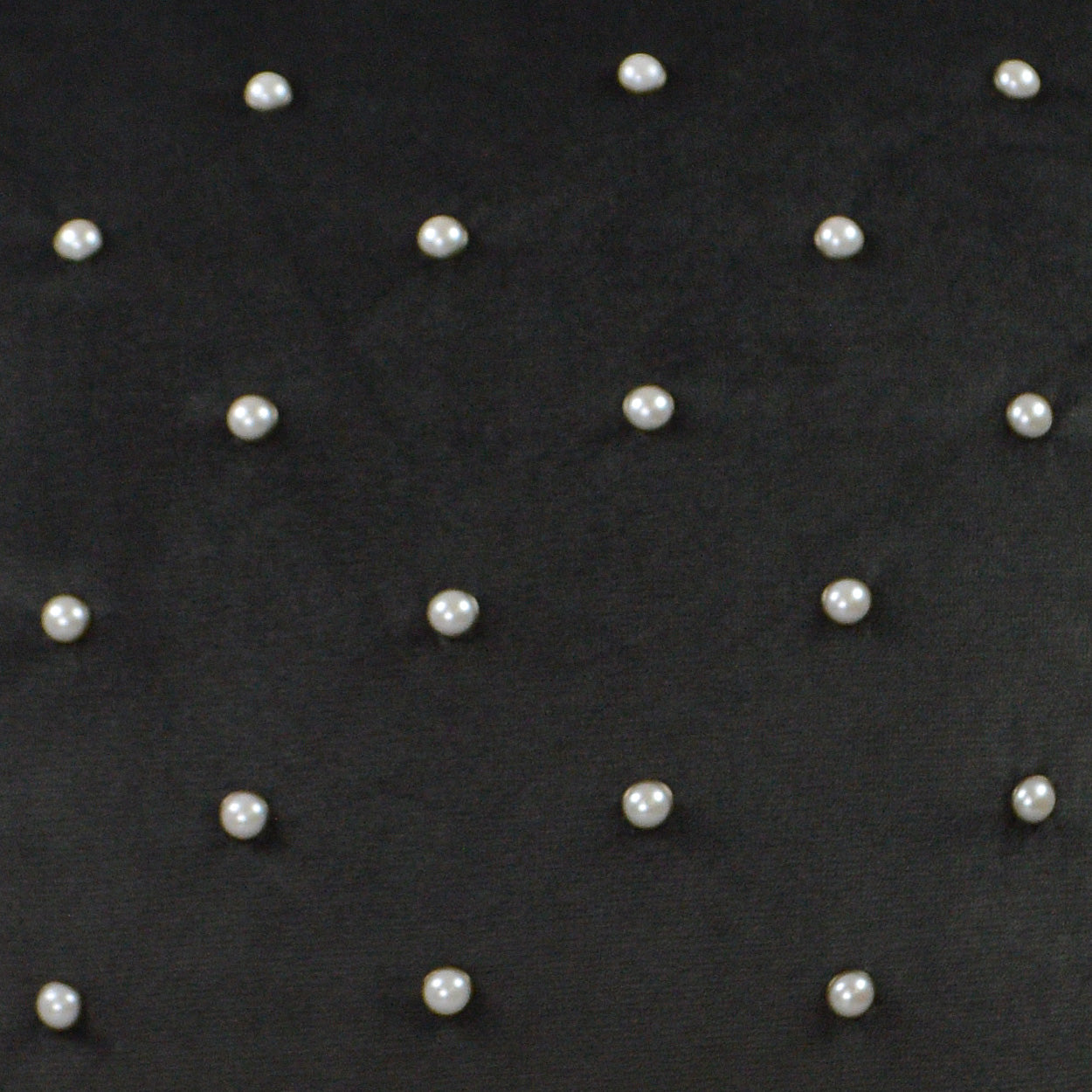 D.V. KAP HOME 24" x 24" Pearlesque Pillow - Charcoal Glam, Traditional, Circular - Dots - 2996-CH-2424