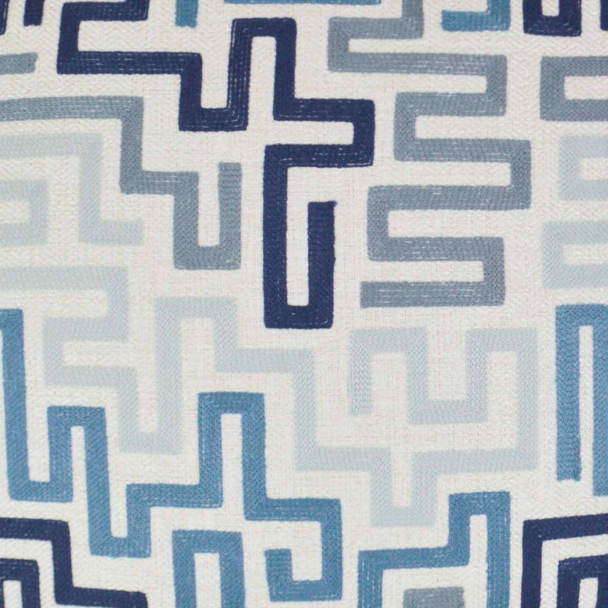 D.V. KAP HOME 24" x 24" Labyrinth Pillow - Indigo Modern - 3132-I-2424