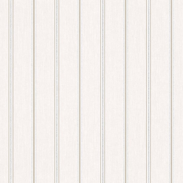Cream-beige vertical striped wallpaper with subtle ribbed texture
